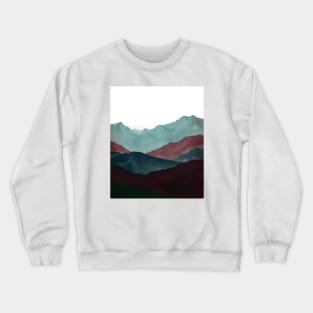 Mountain landscape apr version Crewneck Sweatshirt